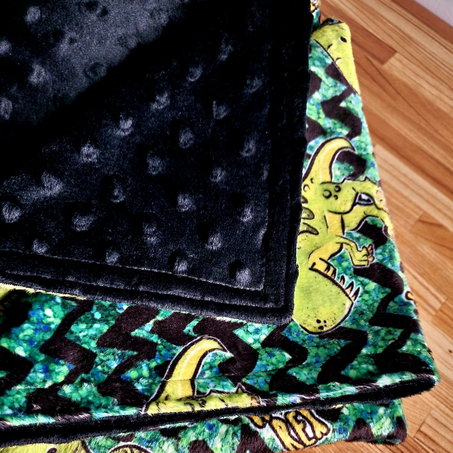 Doudou DINO t-rex pour bébé, 28/42 pouces, réversible en noir