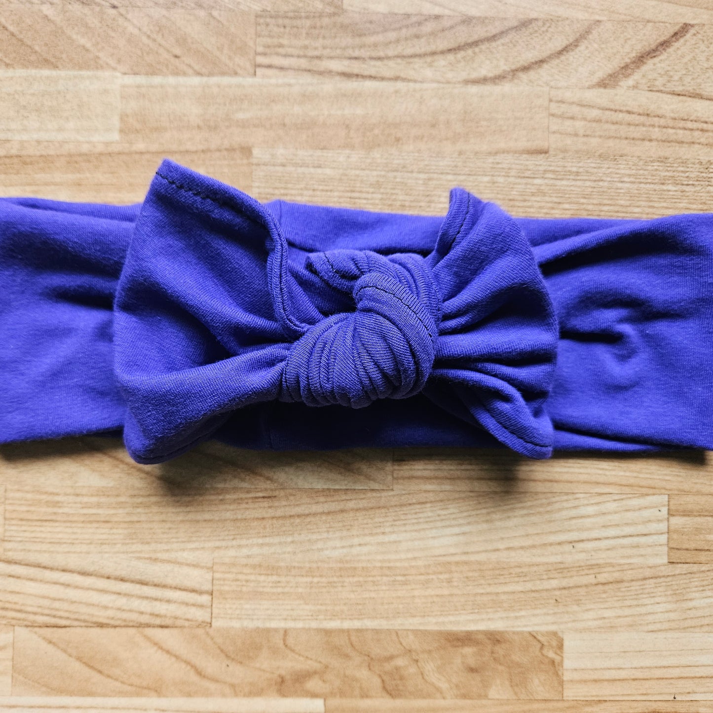 Bandeau transformable GROSSE DOUCEUR, uni mauve, bandeau à noeud amovible