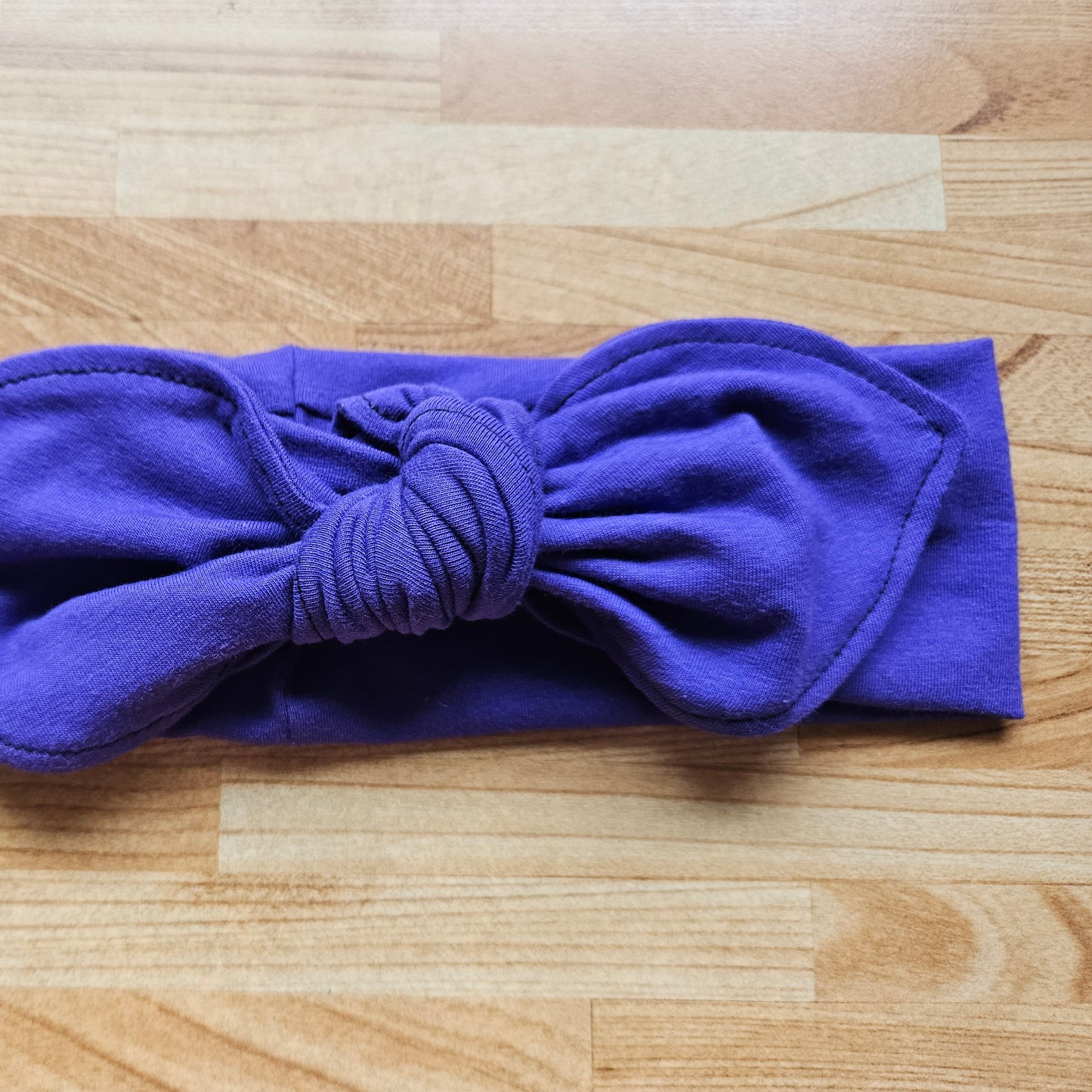 Bandeau transformable GROSSE DOUCEUR, uni mauve, bandeau à noeud amovible