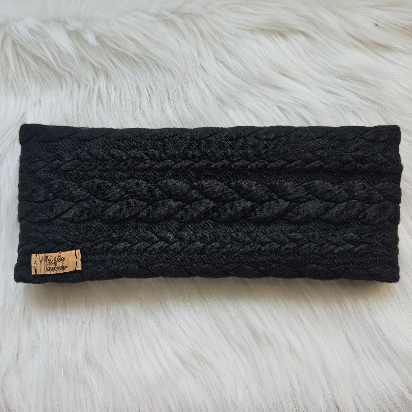 Bandeau SIMPLISTE noir, bandeau chaud, bandeau pour femme