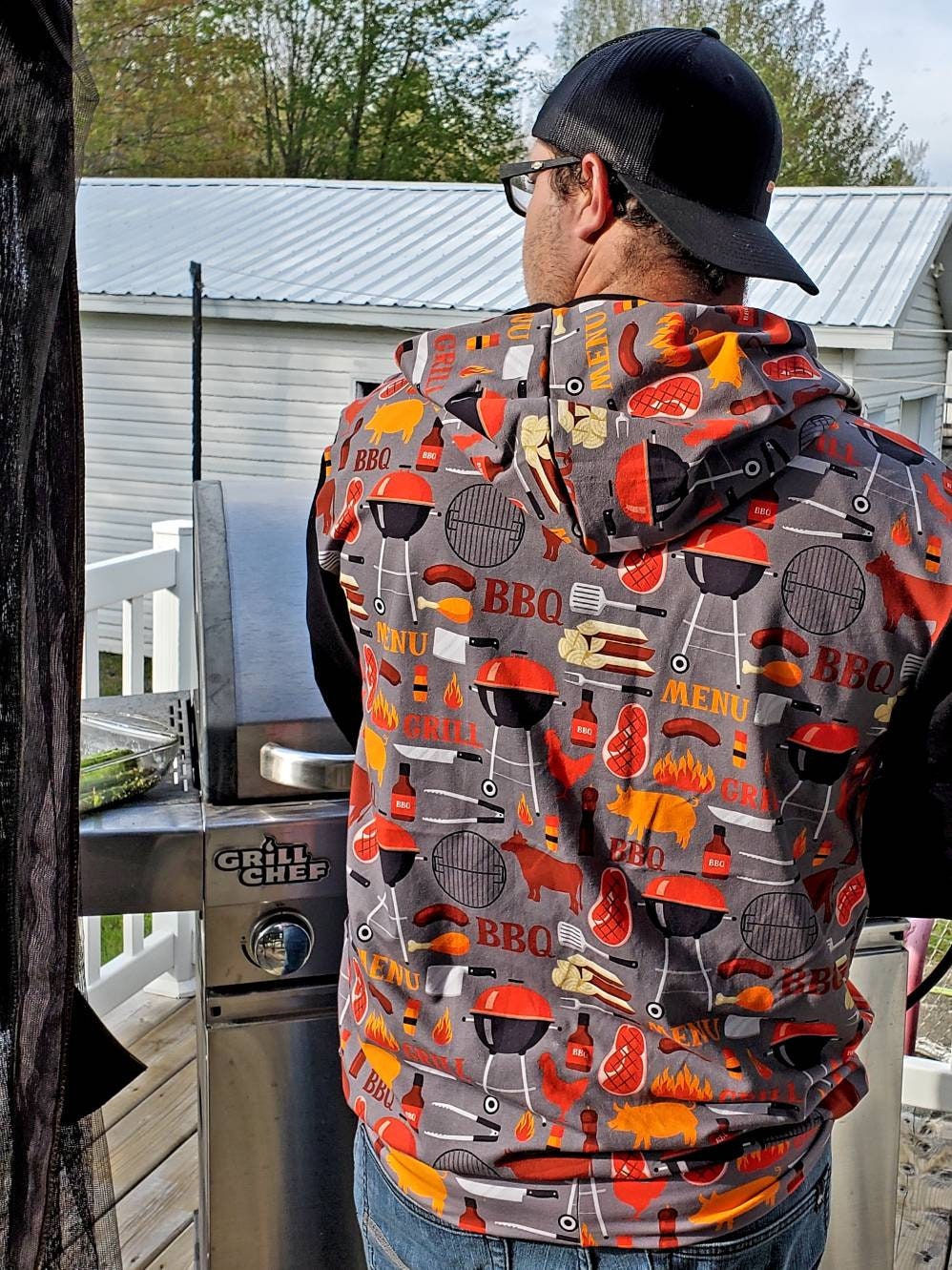 Sweat à capuche pour homme - HOODIE - kangourou - fait et crée au Québec | La fée douceur