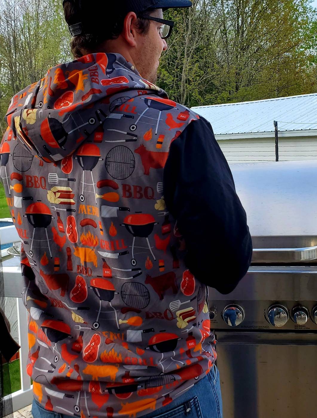 Sweat à capuche pour homme - HOODIE - kangourou - fait et crée au Québec | La fée douceur