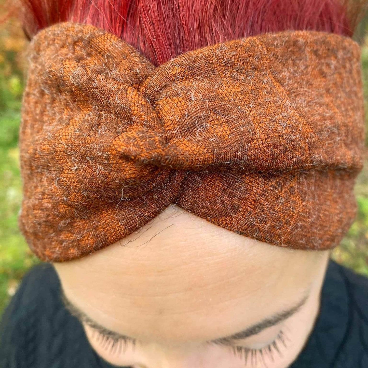 Bandeau TWIST chaud, bandeau tourné, plat sur les oreille, serre-tête chaud, printemps, automne, hiver, matelassé, coton et lycra