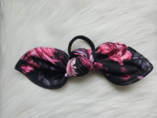 Noeud à cheveux modèle Pink flowers
