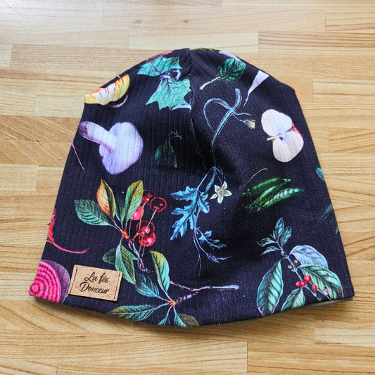 Tuque de LÉGUMES, tuque mince en coton lycra extensible et confortable!